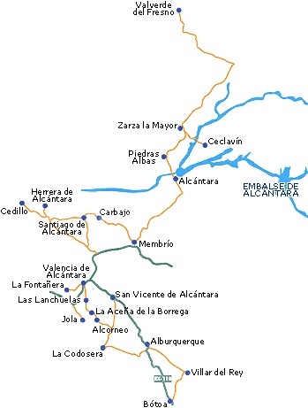 Por la Raya hacia el Norte