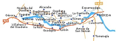 A Mérida por las Vegas Bajas del Guadiana