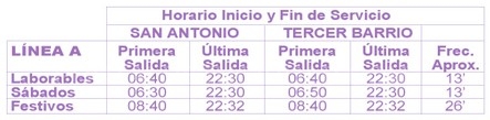 Horarios