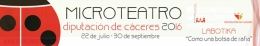 Microteatro, diputación de Cáceres 2016