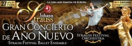 JOHANN STRAUSS: GRAN CONCIERTO DE AÑO NUEVO, STRAUSS FESTIVAL ORCHESTRA CON BALLET