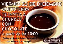 Sport Club Sottoterra te invita a churros con chocolate