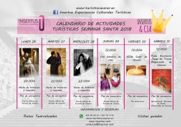 Actividades turísticas Semana Santa 2018