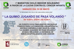 1º Maratón Ciclo indoor Solidario a favor de la lucha contra el cáncer infantil