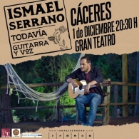 ISMAEL SERRANO, GIRA PRESENTACION DEL DISCO " TODAVÍA "