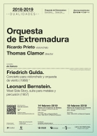 Ricardo Prieto (violonchelo) y Thomas Clamor (director)ORQUESTA DE EXTREMADURA.