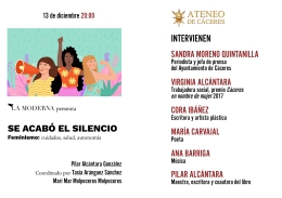 Presentación libro feminista y solidario "Se acabó el silencio"