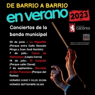 Parque del Rodeo - Conciertos de la banda municipal DE BARRIO A BARRIO en verano
