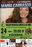 Concierto de la Popular cantante María Carrasco
