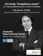 I Jornada “Compliance penal”. La responsabilidad penal de las sociedades