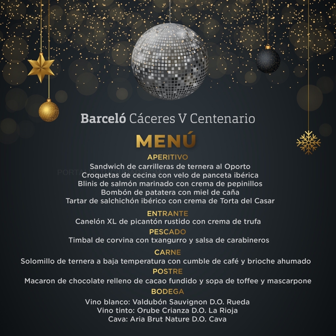 cena de fin de año cáceres, cotillón 2022 cáceres, fiesta fin de año cáceres, cena de nochevieja cáceres