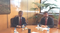 Navarro ve buena disposición en el secretario de Estado de Energía para atender las peticiones de Extremadura sobre infraestructuras eléctricas