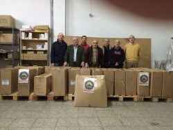 El Rotary Club de Cáceres ha repartido 1.000 kg. de salchichón ibérico.