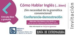 Charla informativa "Aprende a hablar bien Inglés sin Gramática"