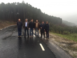 La Diputación de Cáceres amplía el ancho de la carretera de acceso a la pedanía hurdana de Cambrón
