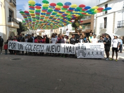 El Club de Atletismo de Malpartida de Cáceres pide la construcción de un nuevo colegio en la localidad