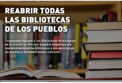 La Diputación destina 800.000 euros para reabrir todas las bibliotecas municipales de los pueblos