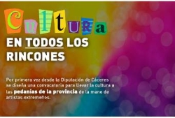 Por primera vez desde la Diputación se diseña una convocatoria para llevar la Cultura a las pedanías