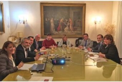 La Diputación recibe a sus homólogas en la Ruta de la Plata para trabajar juntos por esta vía común de desarrollo