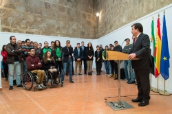 El presidente de la Junta de Extremadura recibe a los deportistas extremeños que participaron en la Olimpiada de Río de Janeiro 2016