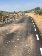 El director general de Desarrollo Rural visita dos de las obras desarrolladas en el Plan de Caminos Rurales de Extremadura 2016/2020