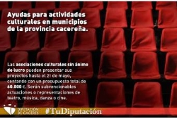 Ayudas para actividades culturales en municipios de la provincia cacereña.