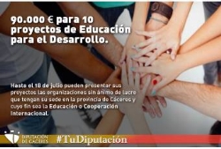 La Diputació.n destina 90.000 euros a 10 proyectos de Educación para el Desarrollo en la provincia