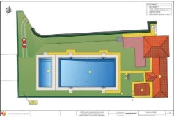Diputación formaliza el contrato para reparar la piscina de Valverde de la Vera, dañada por la rotura de la balsa de agua.
