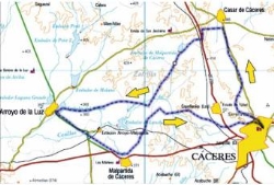 La Marcha de Bomberos Solidarios de Cáceres recorrerá este sábado 55 km. por la fibrosis quística