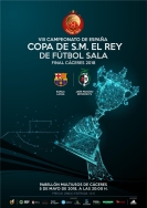 Cáceres se prepara para la final de la Copa de S. M. el Rey de Fútbol Sala.