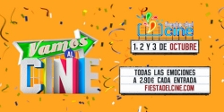 Vuelve la Fiesta del Cine los días lunes 1, martes 2 y miércoles 3 de octubre.