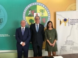 Firmado un acuerdo con la Fundación Academia Europea e Iberoamericana de Yuste y la Fundación Muñoz Torrero.