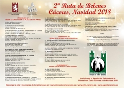 La segunda edición de la Ruta de Belenes ‘Ciudad de Cáceres’ contempla 3 intinerarios