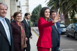 La reina Letizia y el presidente de la Junta asisten, en Cáceres, al acto de proclamación del Premio Social de la Fundación Princesa de Girona.
