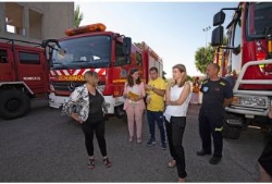 Isabel Ruiz Correyero visita el SEPEI y prevé un año importante con los tres nuevos parques de bomberos-