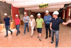 La Presidenta satisfecha del buen ritmo de las obras en La Serrana que se espere concluyan a finales de año.