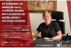 Sesenta entidades sin ánimo de lucro recibirán ayudas para el desarrollo de proyectos de acción social y servicios sociales.