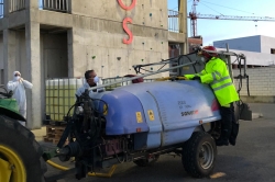 El CPEI realizó la pasada semana tareas de desinfección en quince centros de la provincia de Badajoz