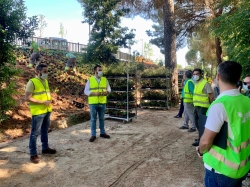 El alcalde inicia una serie de visitas y reuniones con empresarios que ejecutan obras públicas para conocer el impacto de la crisis del covid19