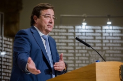 El presidente de la Junta destaca que a partir de este lunes se permitirá la movilidad geográfica entre las provincias de Cáceres y Badajoz