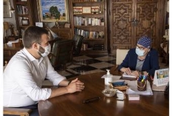 Charo Cordero y Luis Salaya retoman los encuentros presenciales para actualizar proyectos conjuntos