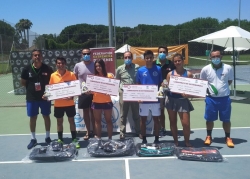 El campeonato de Extremadura junior cerró el intenso fin de semana de tenis, con la celebración de los campeonatos benjamin e infantil