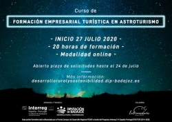 La Diputación de Badajoz organiza un curso de formación empresarial para promover el turismo de estrellas