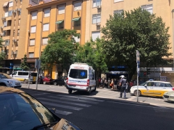 Atropellan a una mujer en Cáceres que estaba sentada en un banco