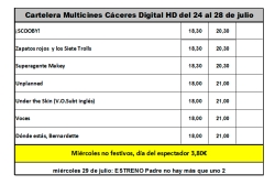 Vuelven Multicines Cáceres tras este largo periodo de pandemia y de incertidumbre.
