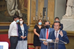 El presidente de la Diputación de Badajoz da a conocer en el Senado el Plan de Lucha contra la Exclusión Financiera puesto en marcha en la provincia