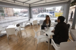 Las terrazas de invierno solo podrán tener dos de sus laterales cerrados