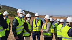 La consejera para la Transición Ecológica y Sostenibilidad visita las obras de la planta solar fotovoltaica de Bienvenida