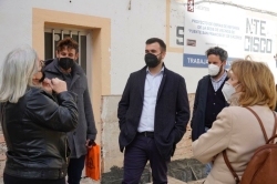 Visita a las obras de reforma de la sede de la Asociación de Vecinos Puente de San Francisco