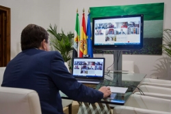 El presidente participa en un encuentro telemático sobre el mecanismo y procedimiento de los Fondos de Recuperación europeos